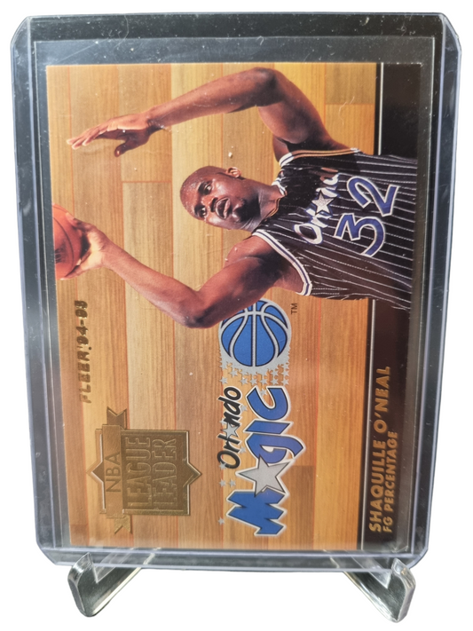 1994-95 Fleer #5 of 8 Shaquille O'Neal League Leader