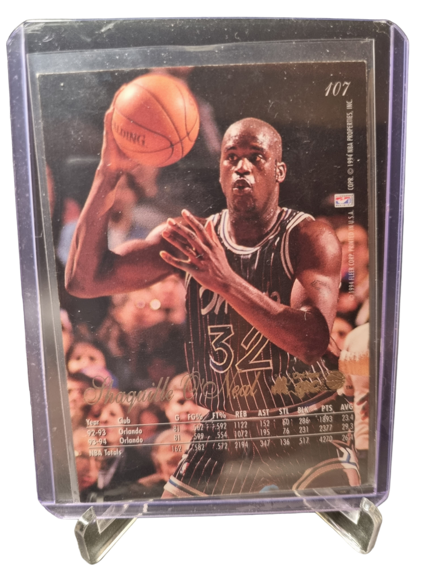 1994-95 Flair #107 Shaquille O'Neal