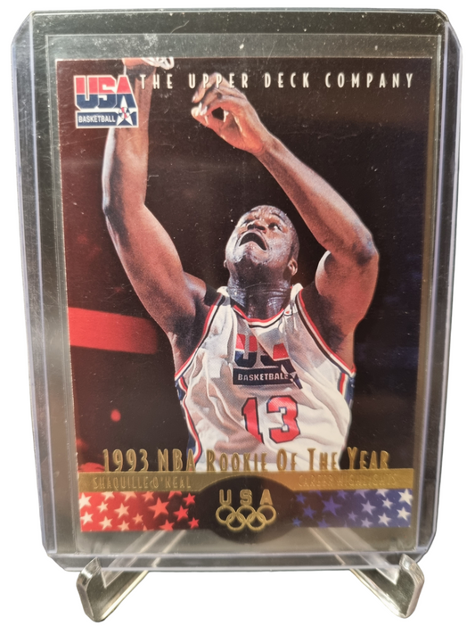 1996 Upper Deck #1 Shaquille O'Neal USA Basket Ball Rookie Of The Year