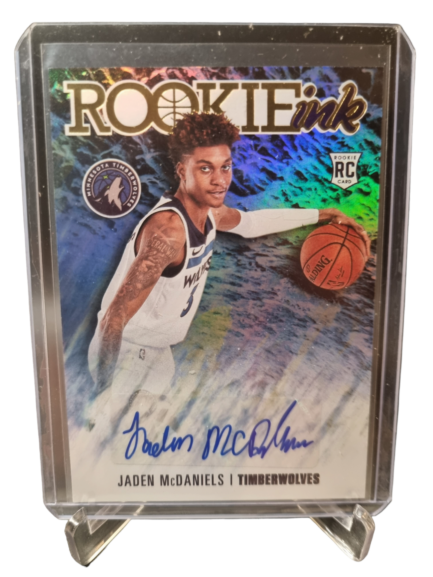 2021-22 Panini Hoops #RI-JMC Jaden McDaniels Rookie Ink Autograph