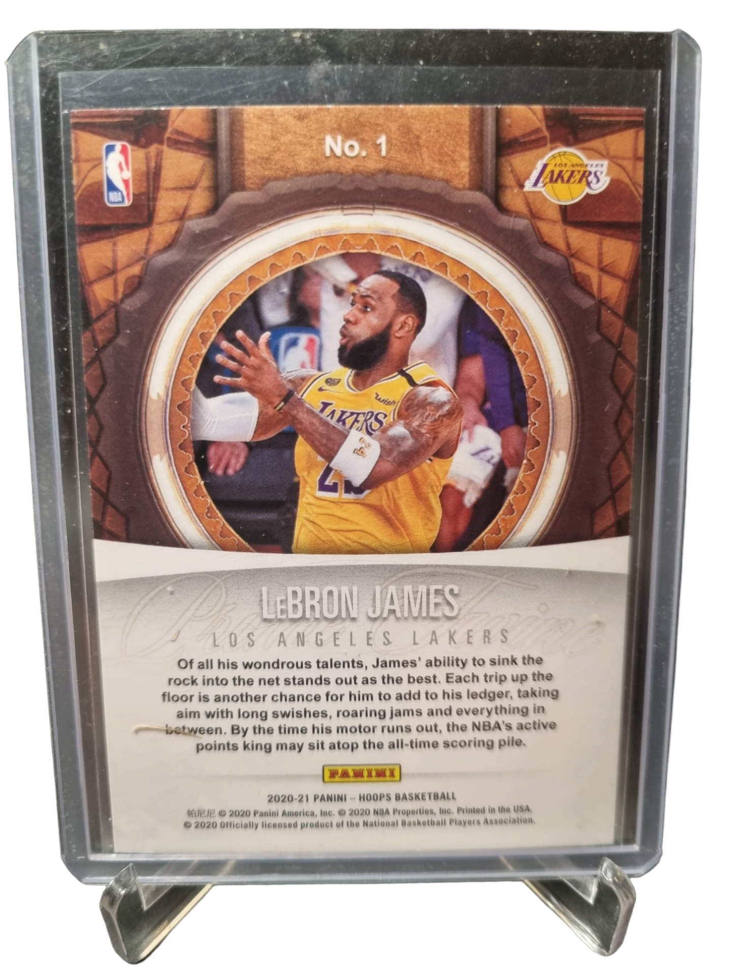 2020-21 Panini Hoops #1 Lebron James Prime Twine