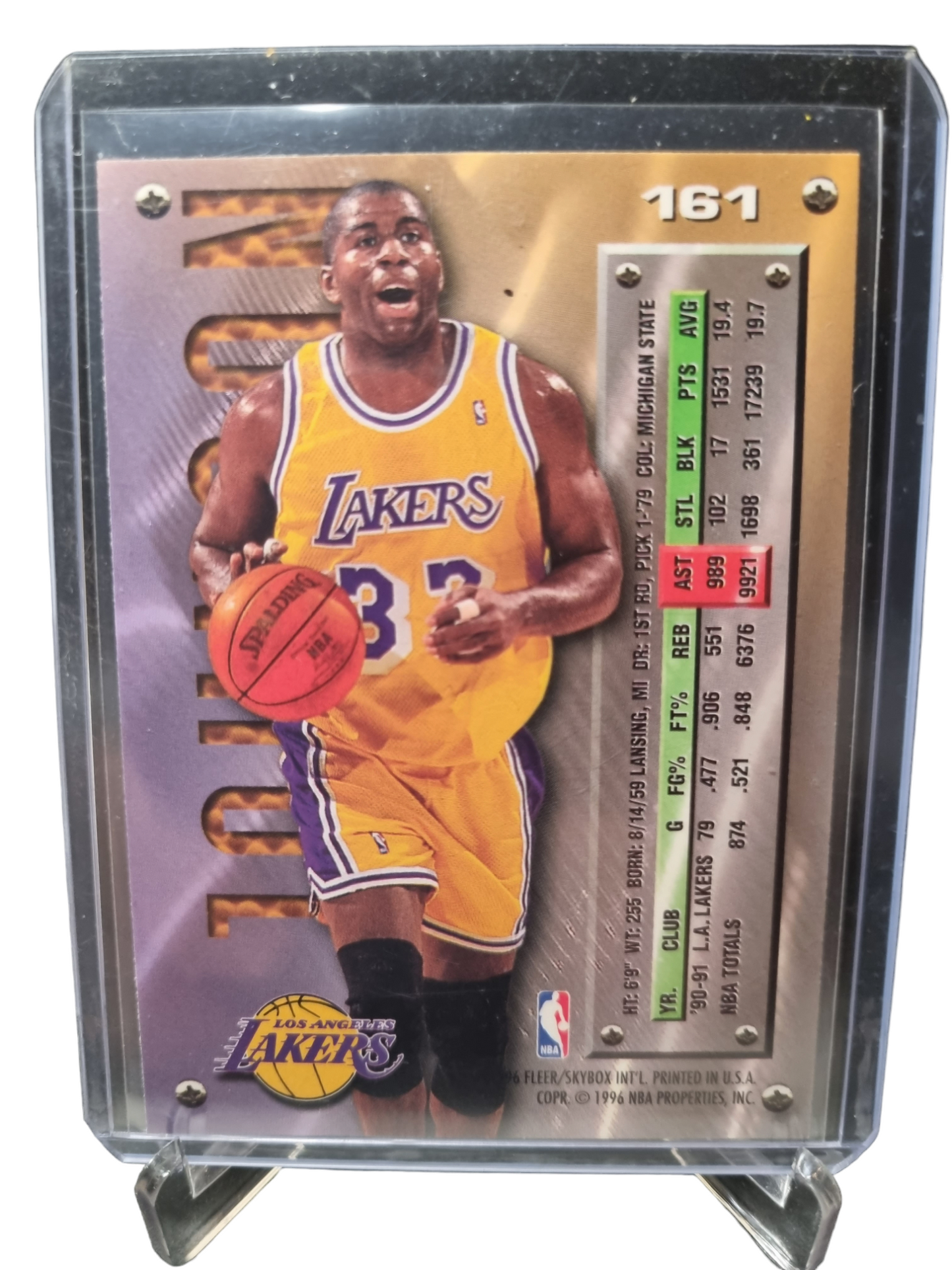 1995-96 Fleer Metal #161 Magic Johnson