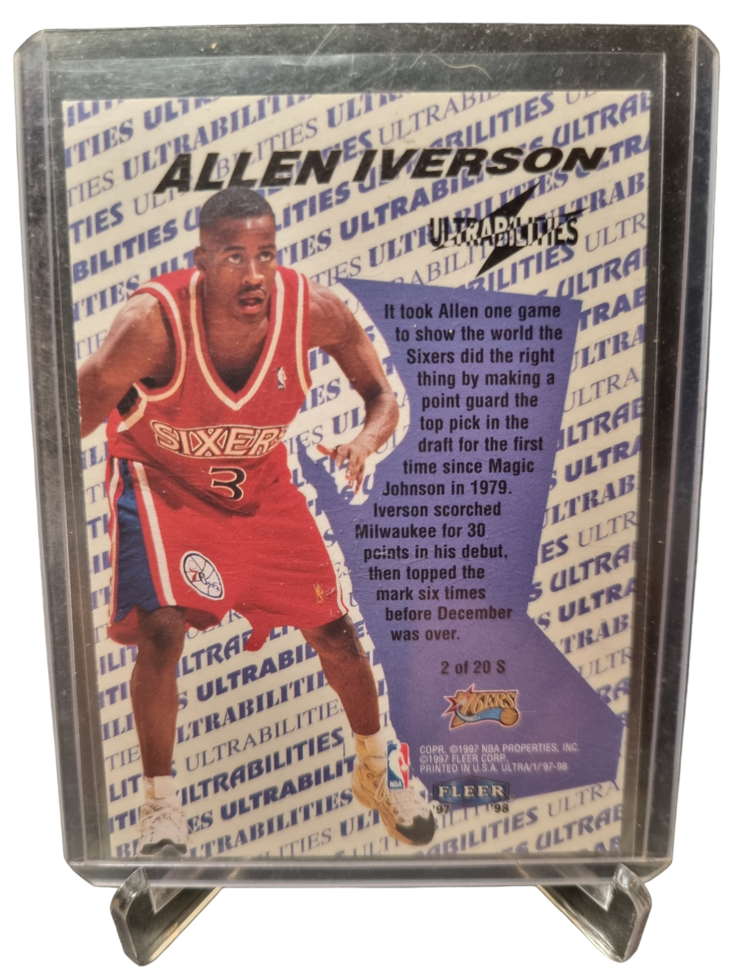 1997-98 Fleer #2 of 20 S Allen Iverson Starters