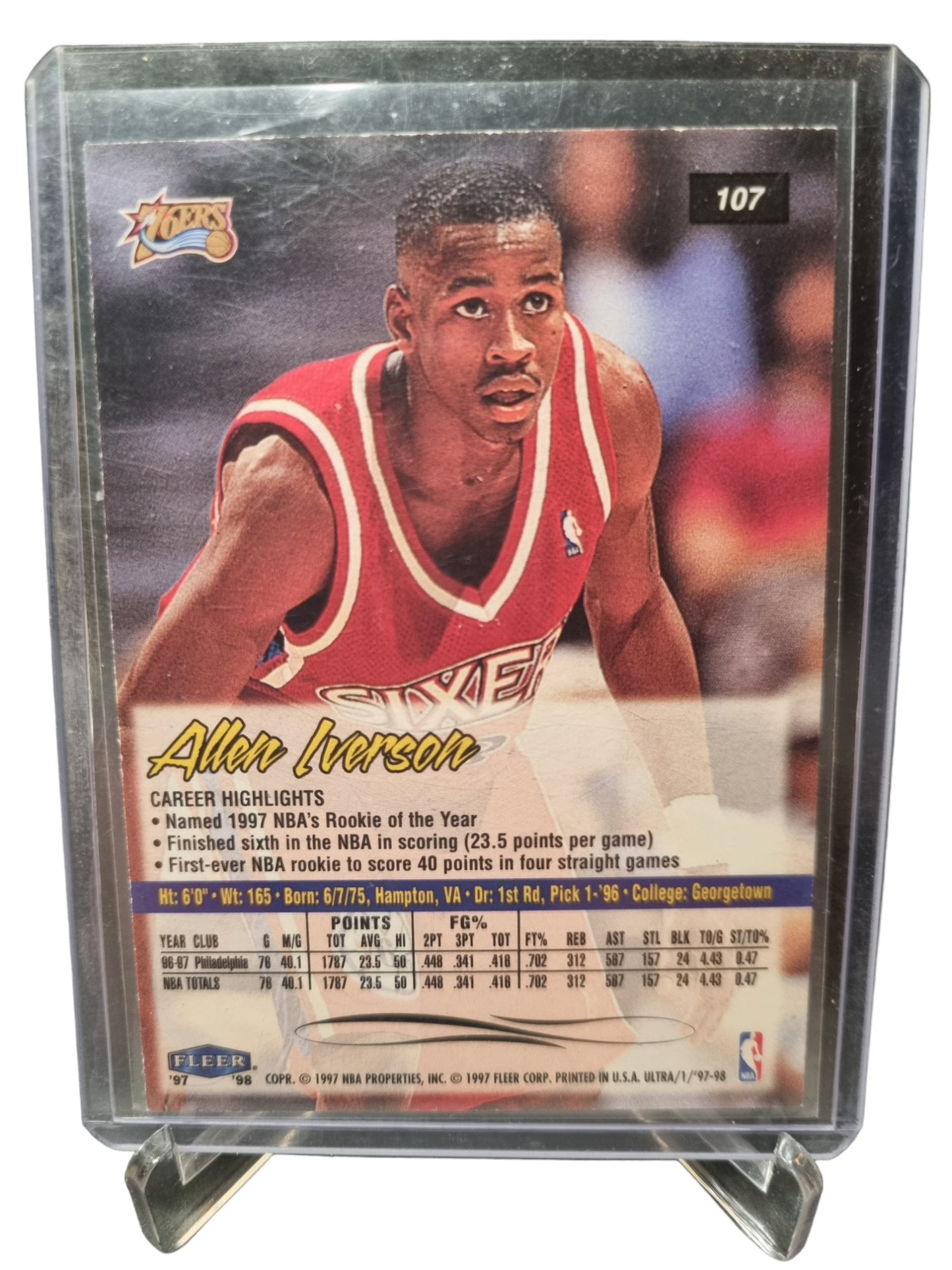 1997-98 Fleer #107 Allen Iverson