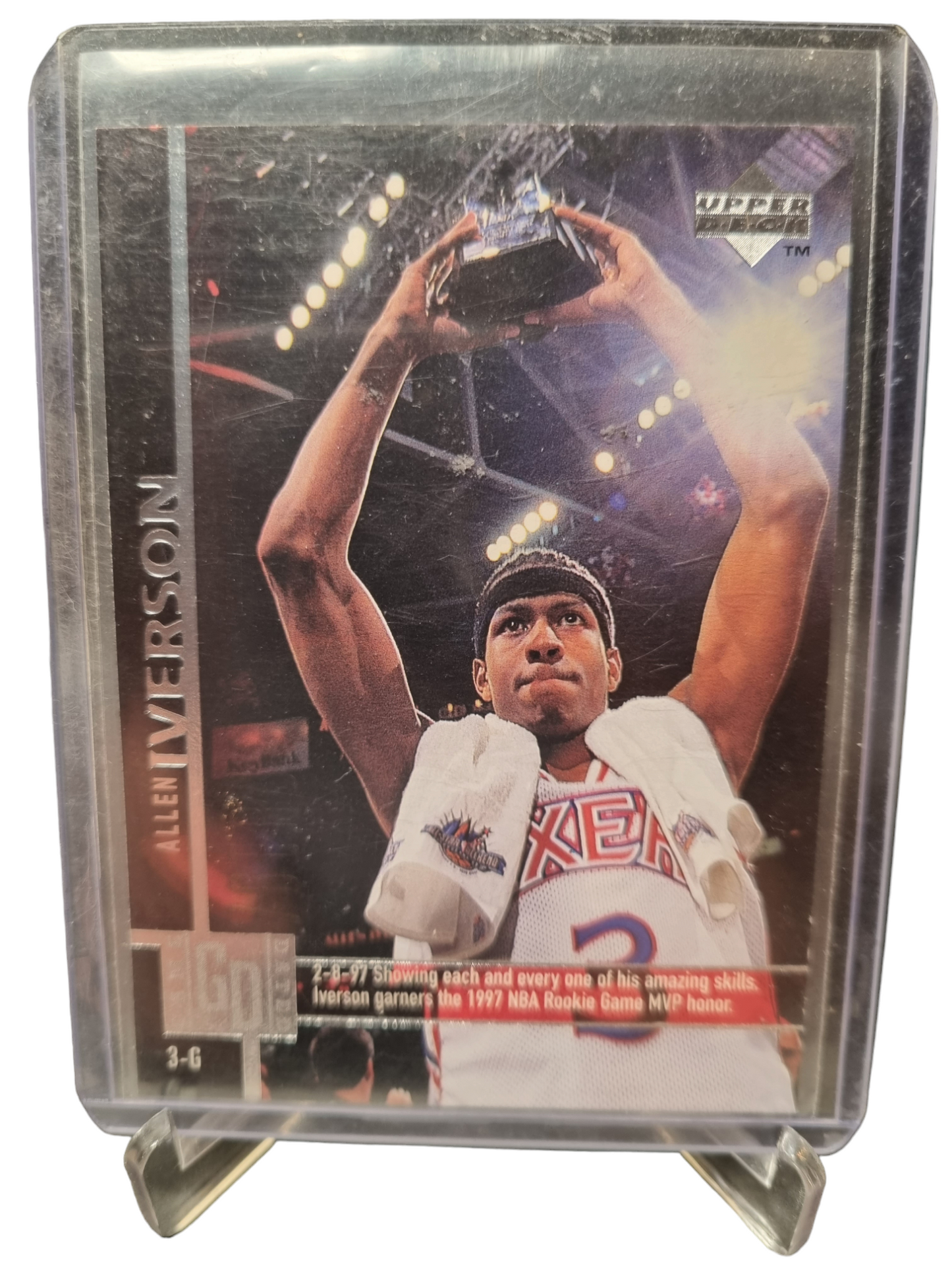 1997 Upper Deck #93 Allen Iverson Game Dated