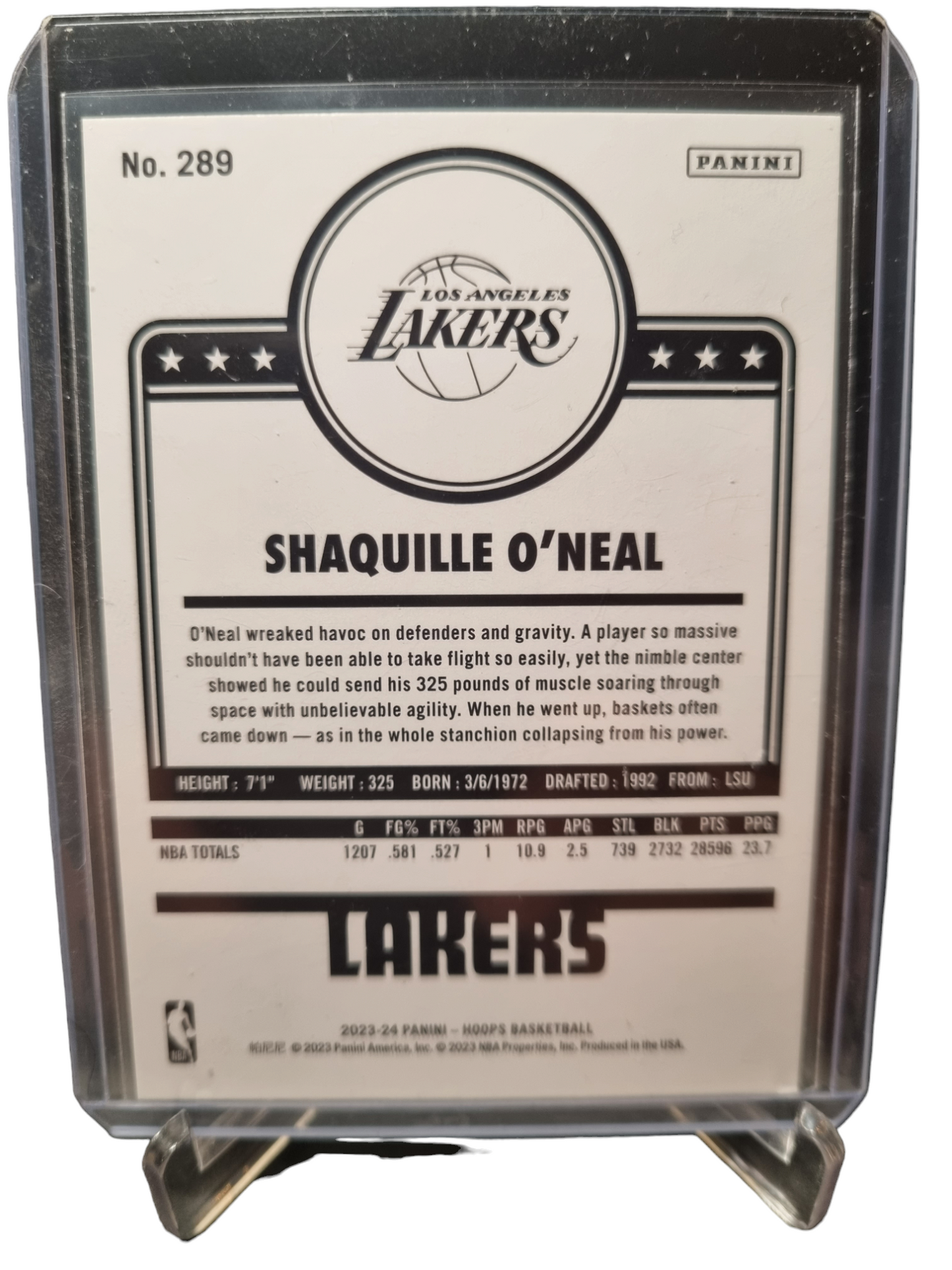 2023-23 Panini Hoops #289 Shaquille O'Neal