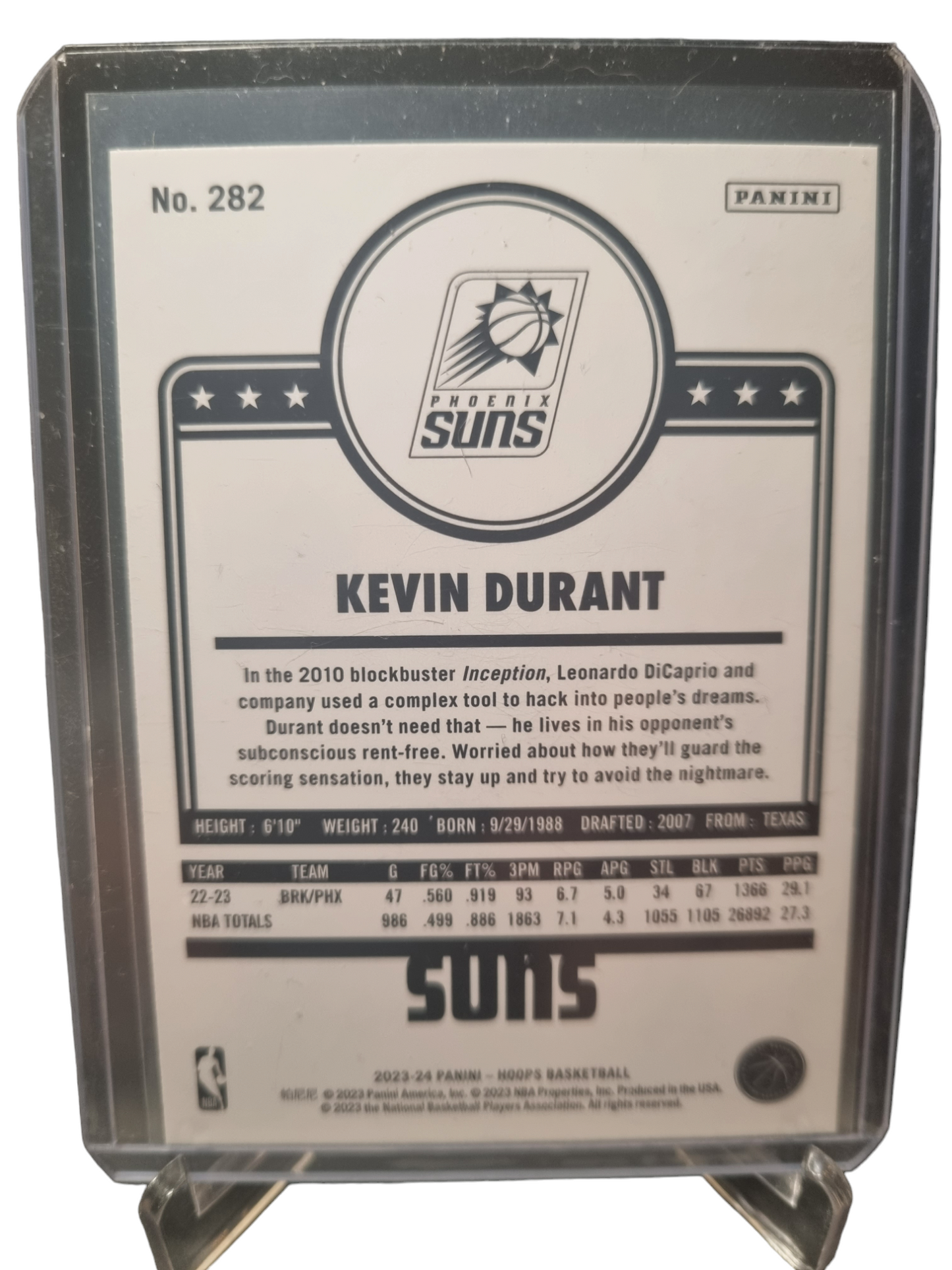 2023-24 Panini Hoops #282 Kevin Durant