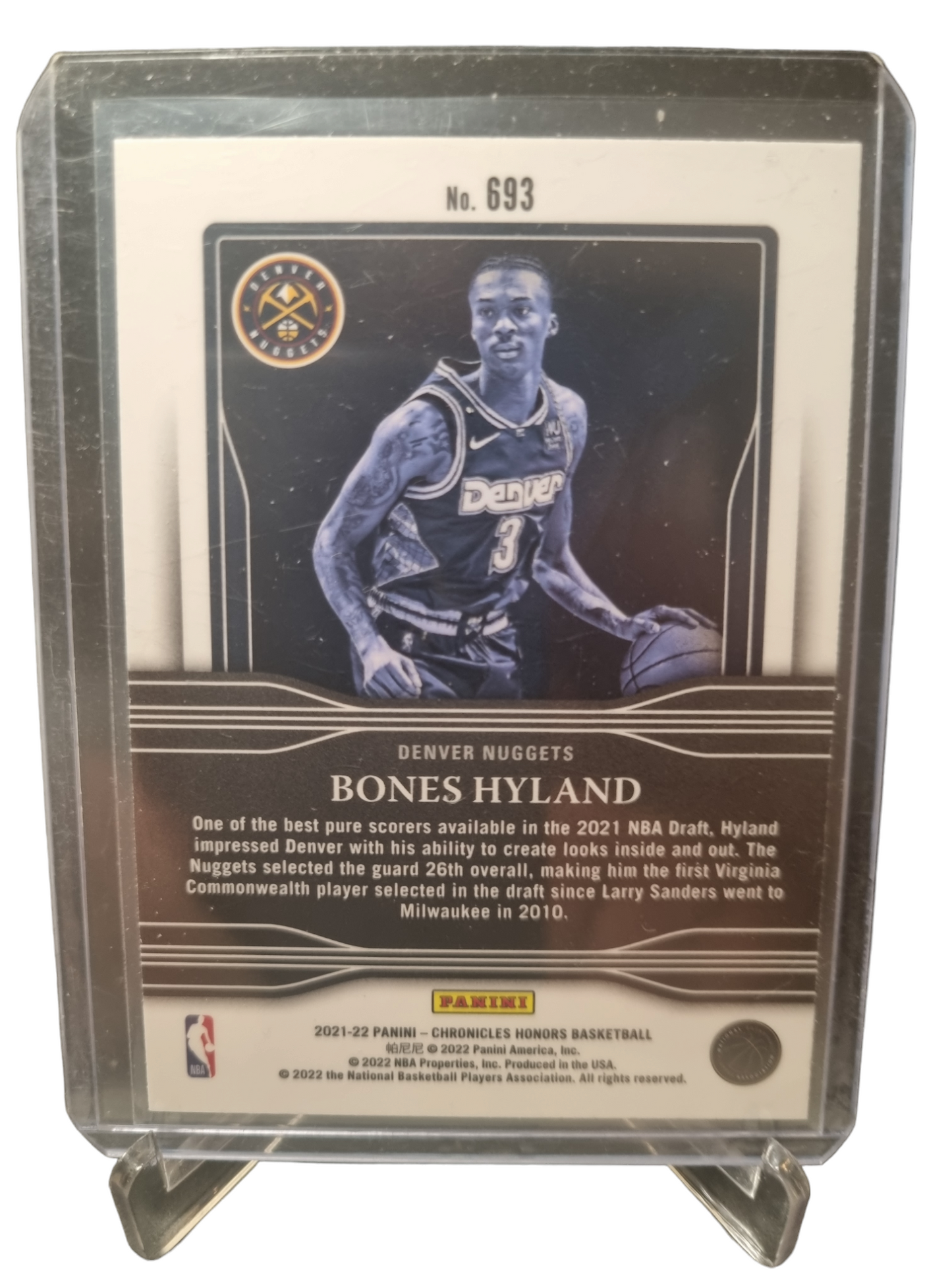 2021-22 Panini Chronicles Honors #693 Bones Hyland Rookie Card Honors