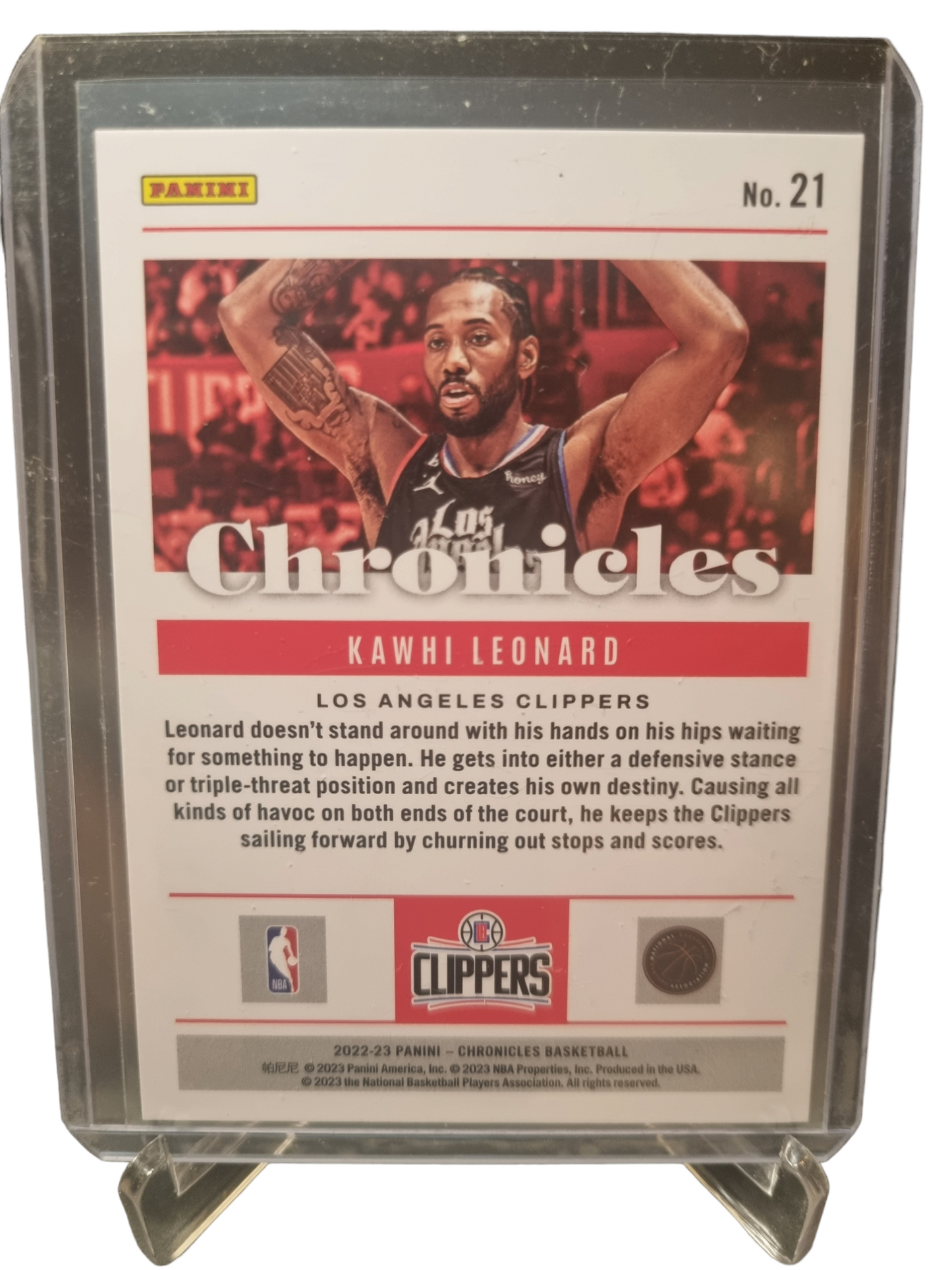 2022-23 Panini Chronicles #21 Kawhi Leonard Pink