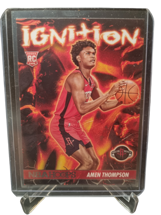 2023-24 Hoops #23 Amen Thompson Rookie Card Ignition
