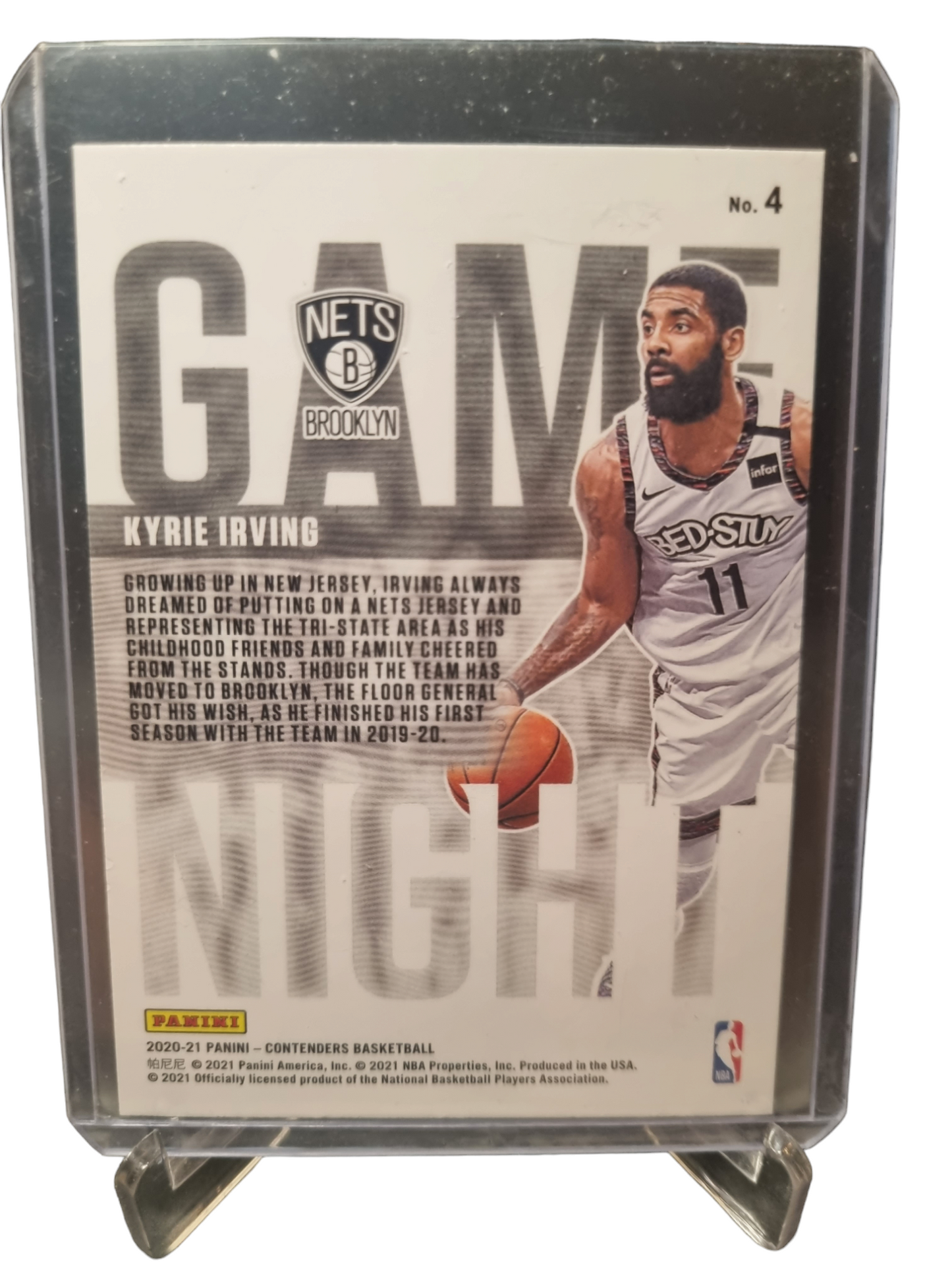 2020-21 Panini Contenders #4 Kyrie Irving Game Night