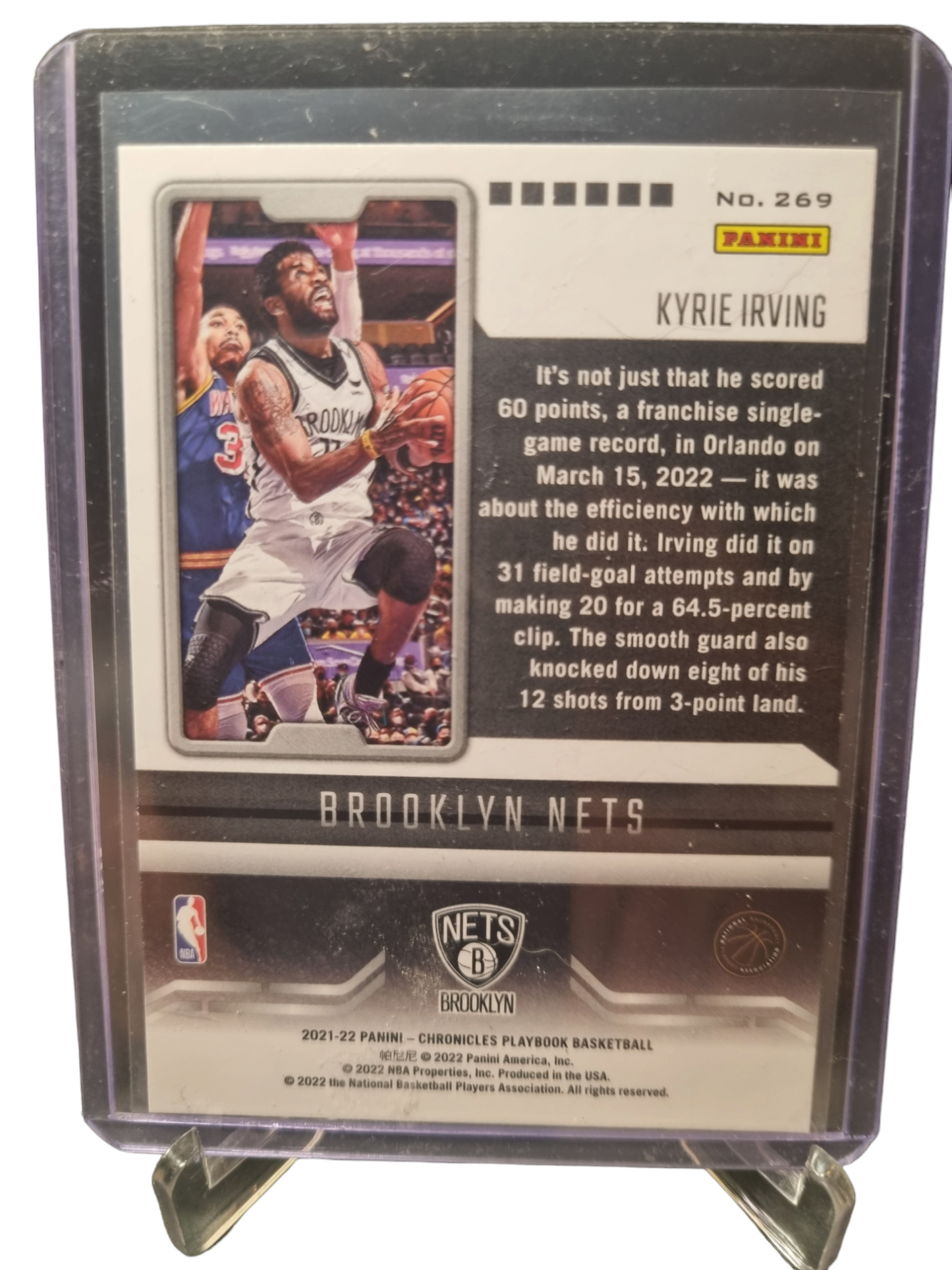 2021-22 Panini Chronicles Playbook #269 Kyrie Irving