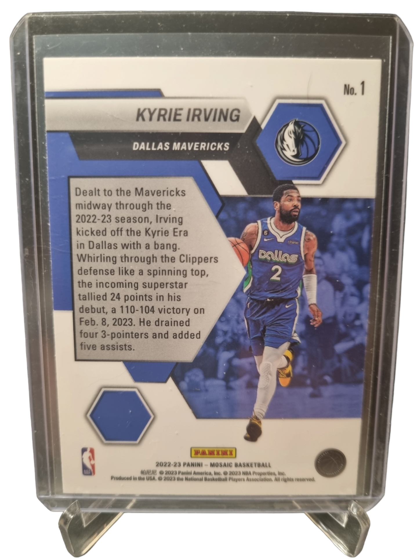 2022-23 Panini Mosaic #1 Kyrie Irving Montage