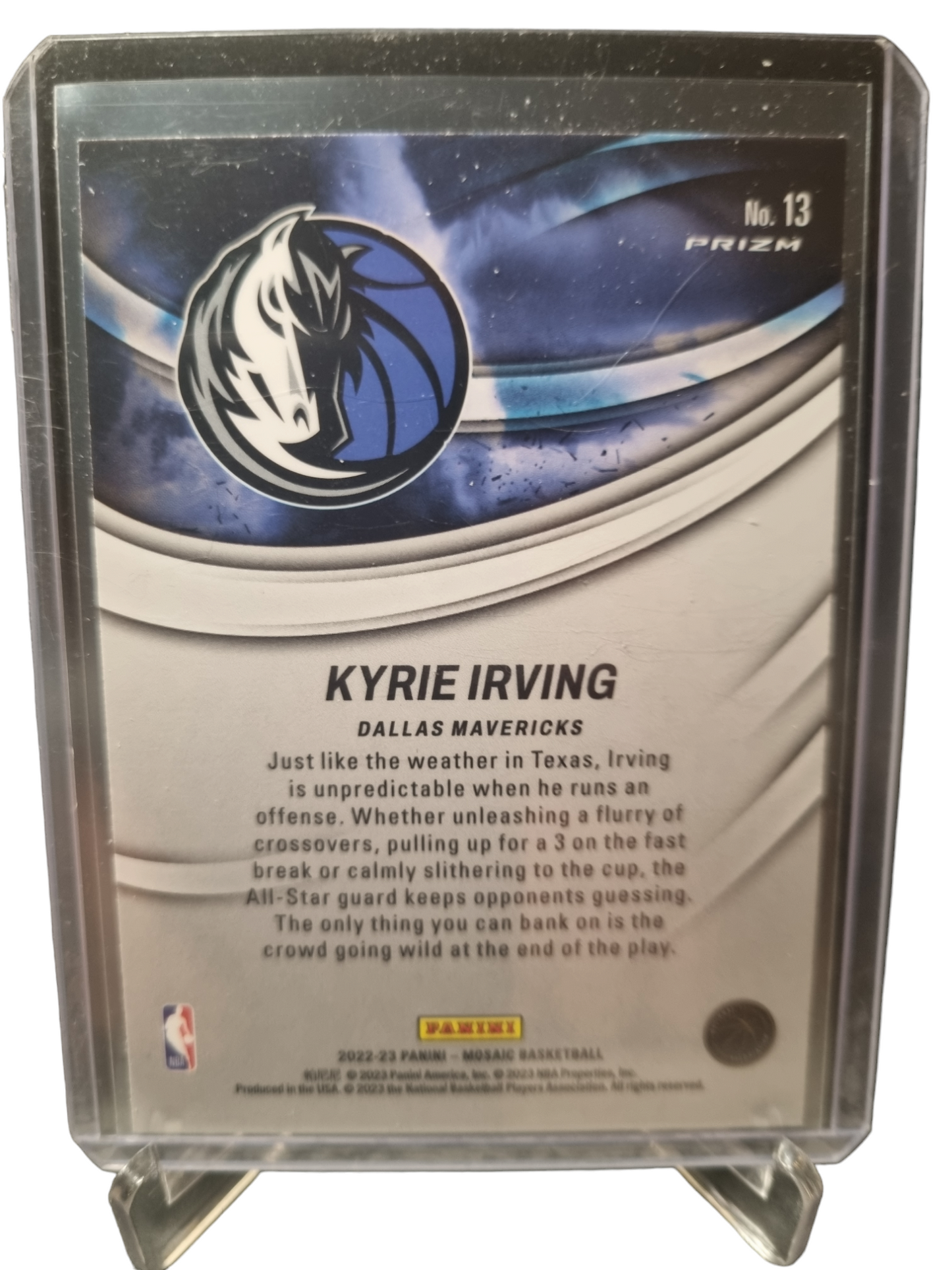 2022-23 Panini Mosaic #13 Kyrie Irving Storm Chasers Mosaic Prizm