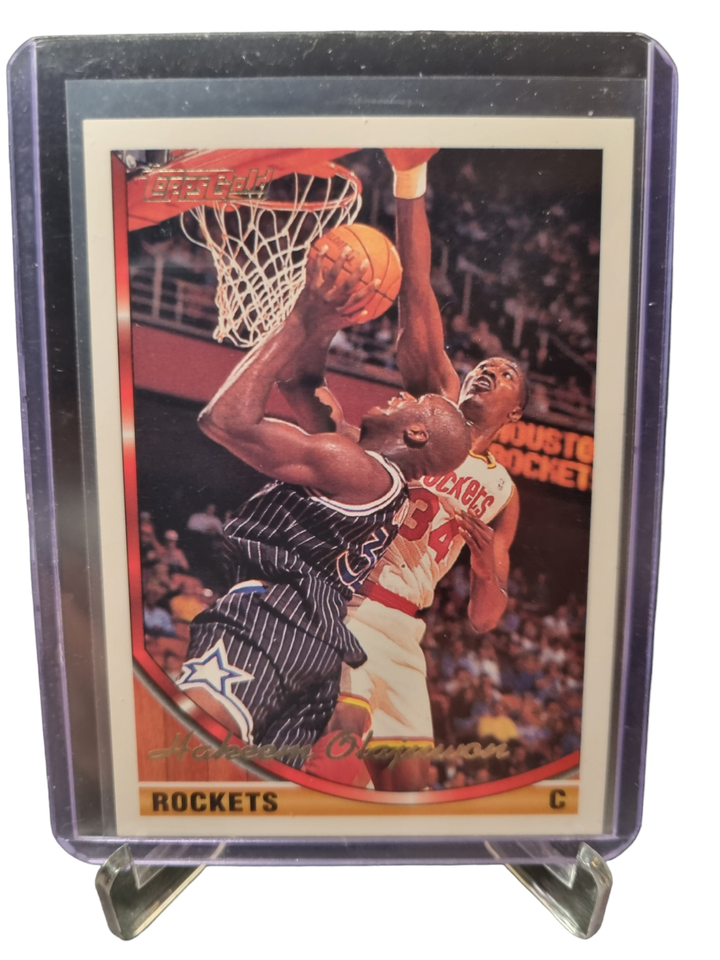 1994 Topps Gold #266 Hakeem Olajuwon - Topps Gold