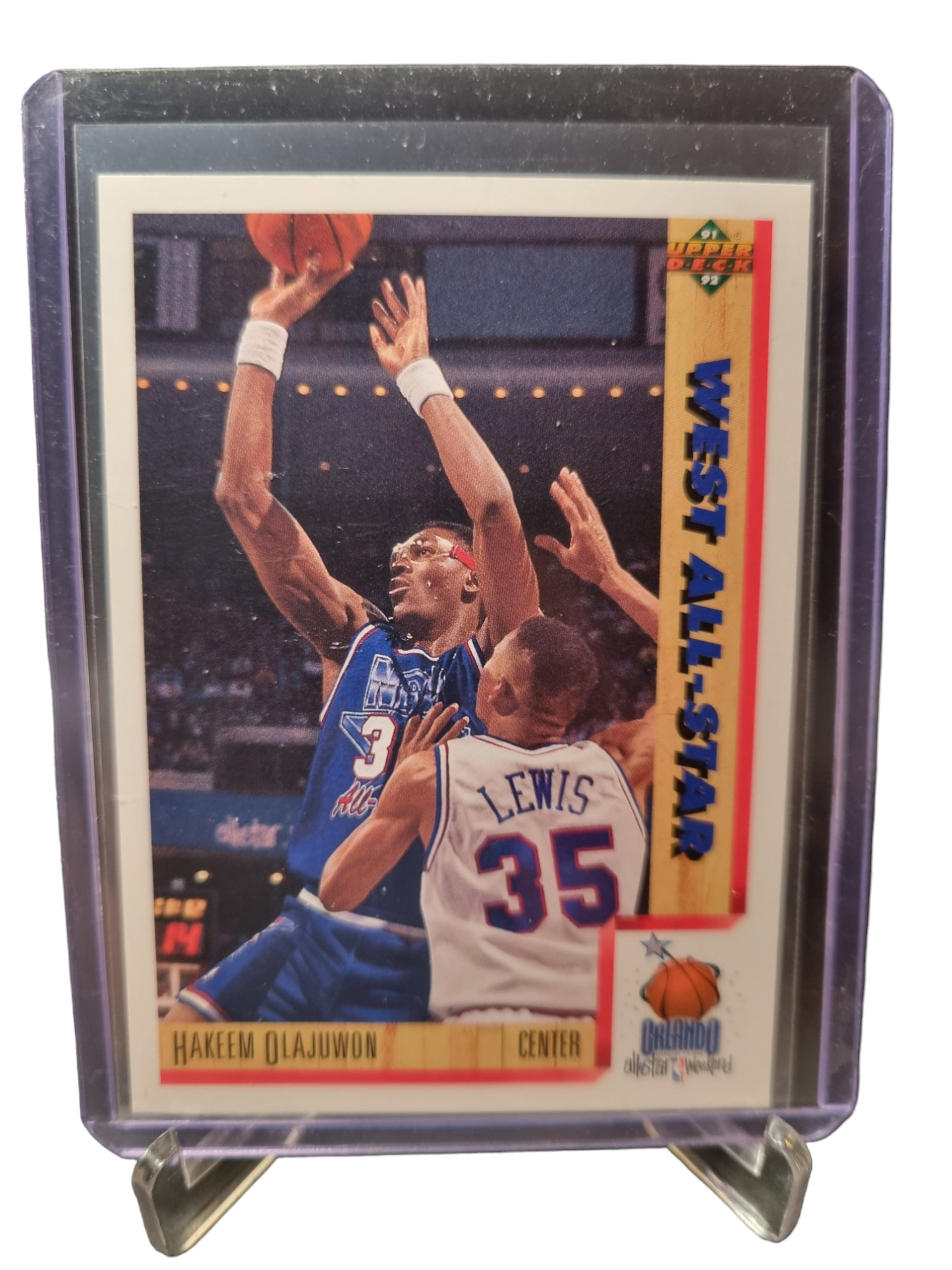 1991 Upper Deck #472 Hakeem Olajuwon West All-Star