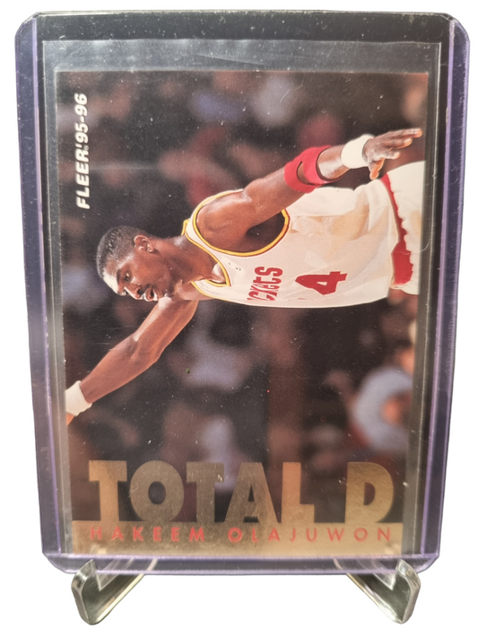 1995-96 Fleer #6 of 12 Hakeem Olajuwon Total D