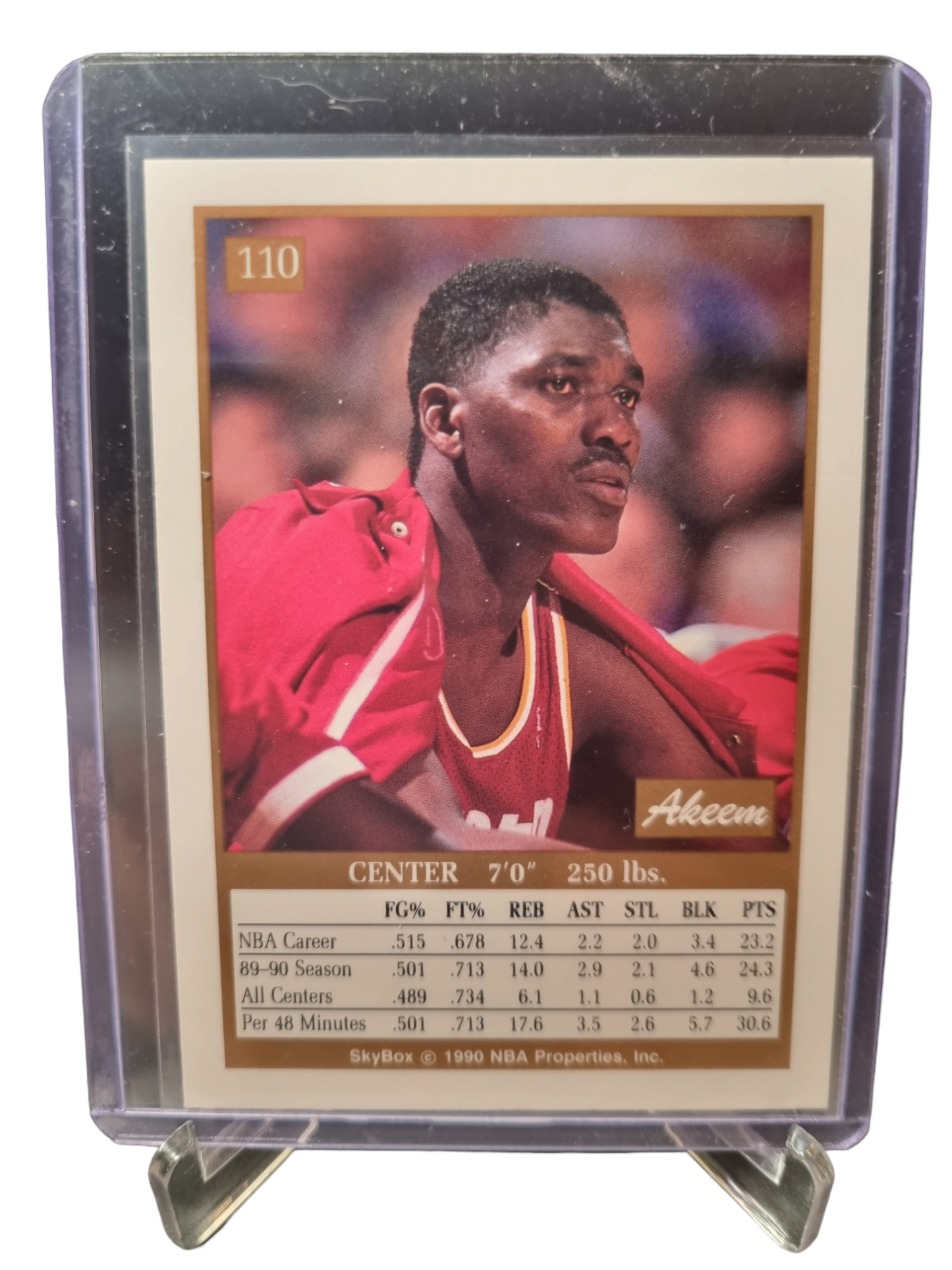 1990 Skybox #110 Hakeem Olajuwon