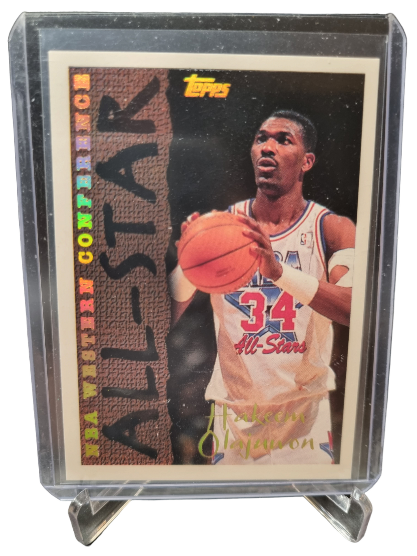 1994 Topps #187 Hakeem Olajuwon All-Star Gold