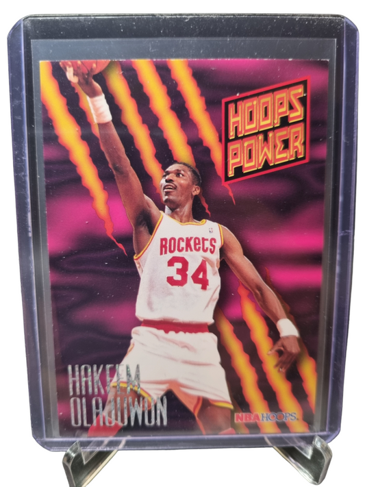 1996 Hoops #PR-20 Hakeem Olajuwon Hoops Power