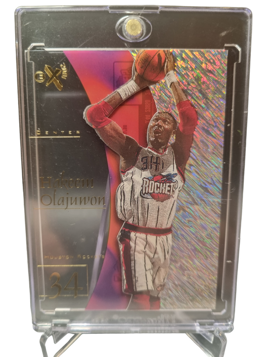 1998 Skybox #25 Hakeem Olajuwon EX 2001 Acetate