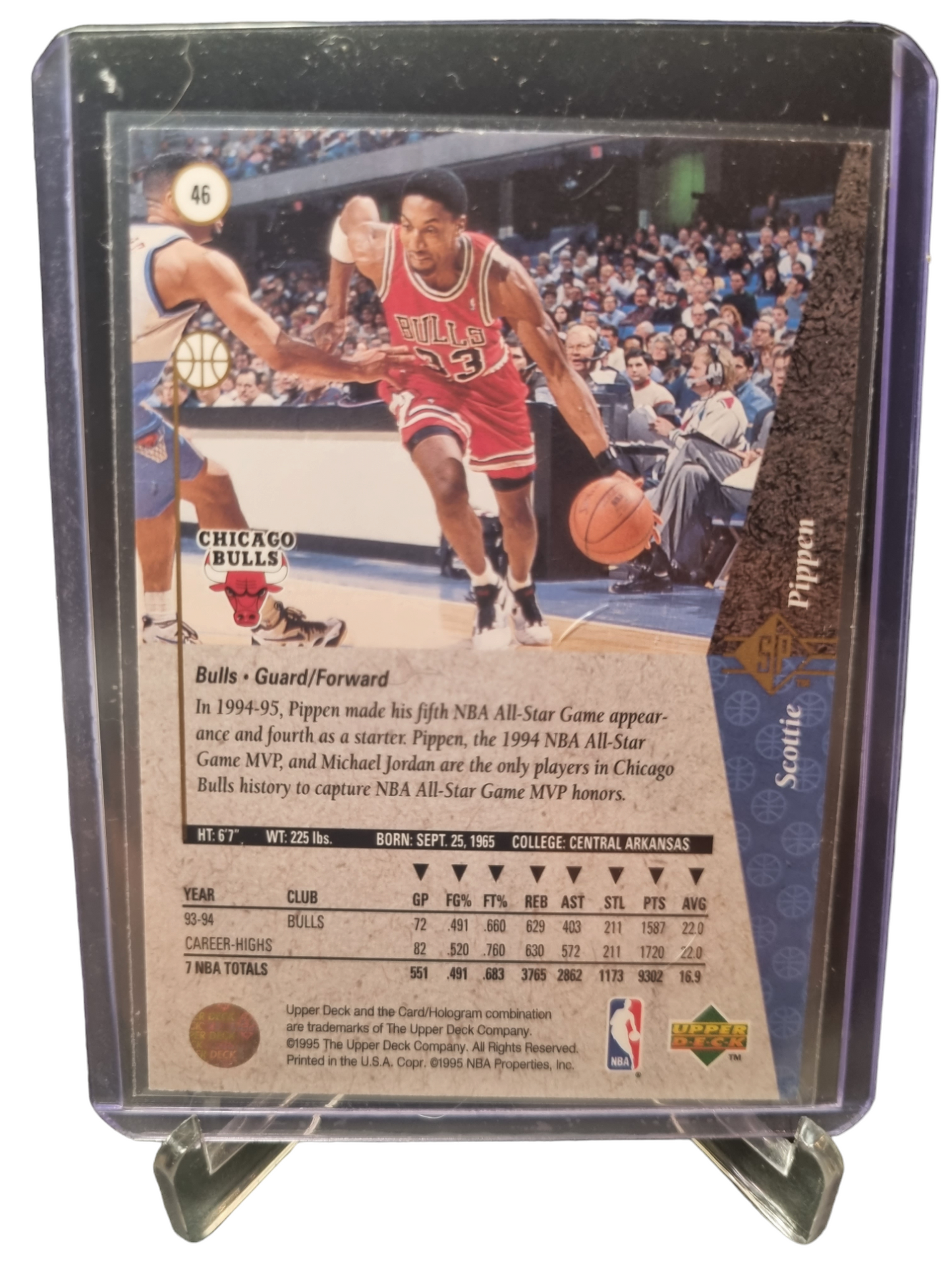 1995 Upper Deck #46 Scottie Pippen SP