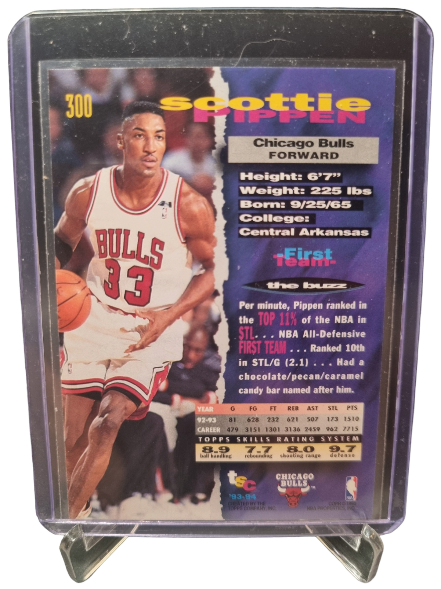 1993-94 Topps Stadium Club #300 Scottie Pippen