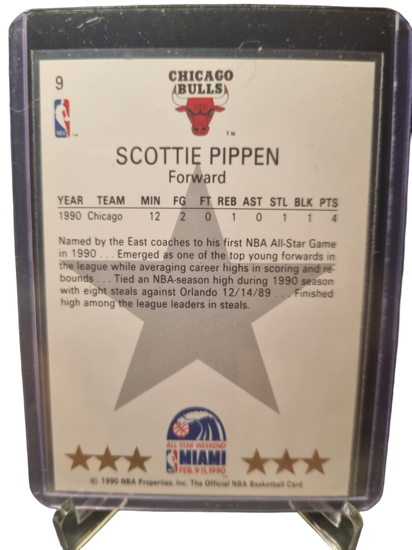 1990 Hoops #9 Scottie Pippen All-Star East