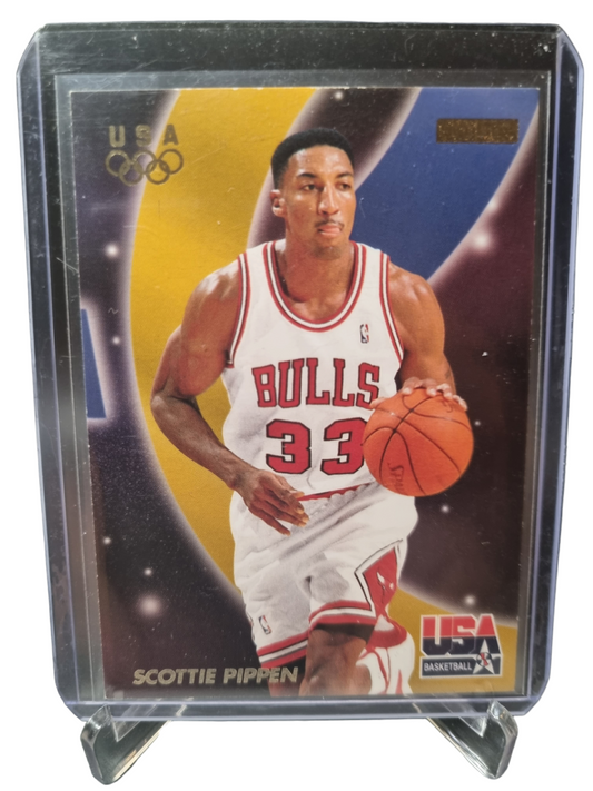 1996 Fleer #15 Scottie Pippen USA Basketball Brag Book