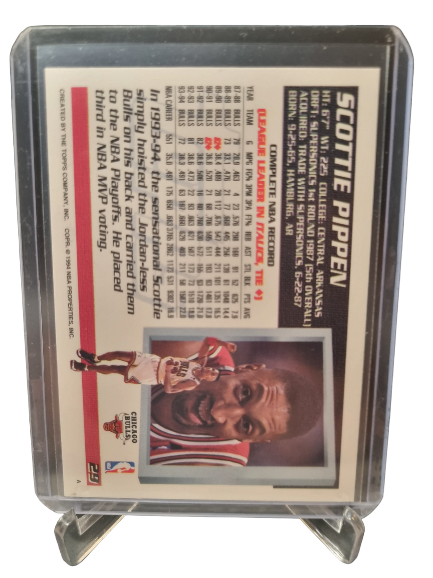 1994 Topps #29 Scottie Pippen