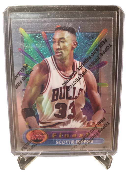 1994 Topps Finest #75 Scottie Pippen With Protective Coating