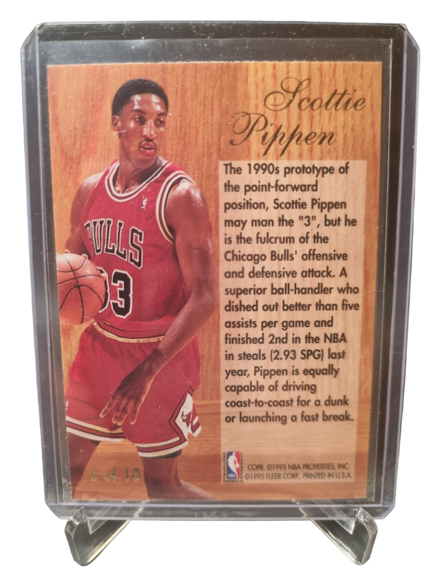 1994-95 Flair #6 of 10 Scottie Pippen Play Maker