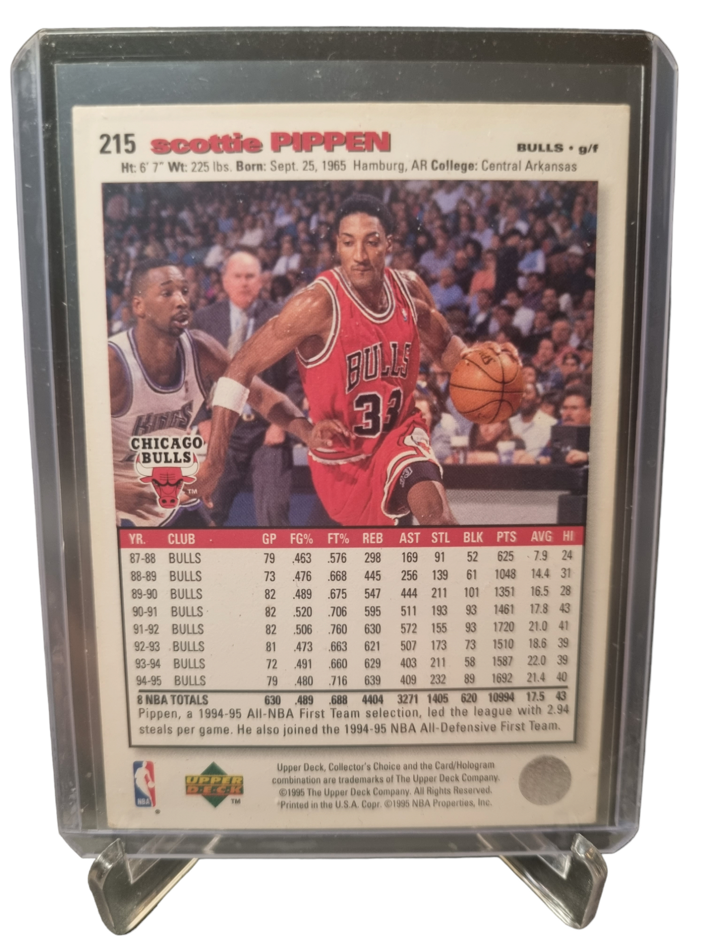 1995 Upper Deck #215 Scottie Pippen