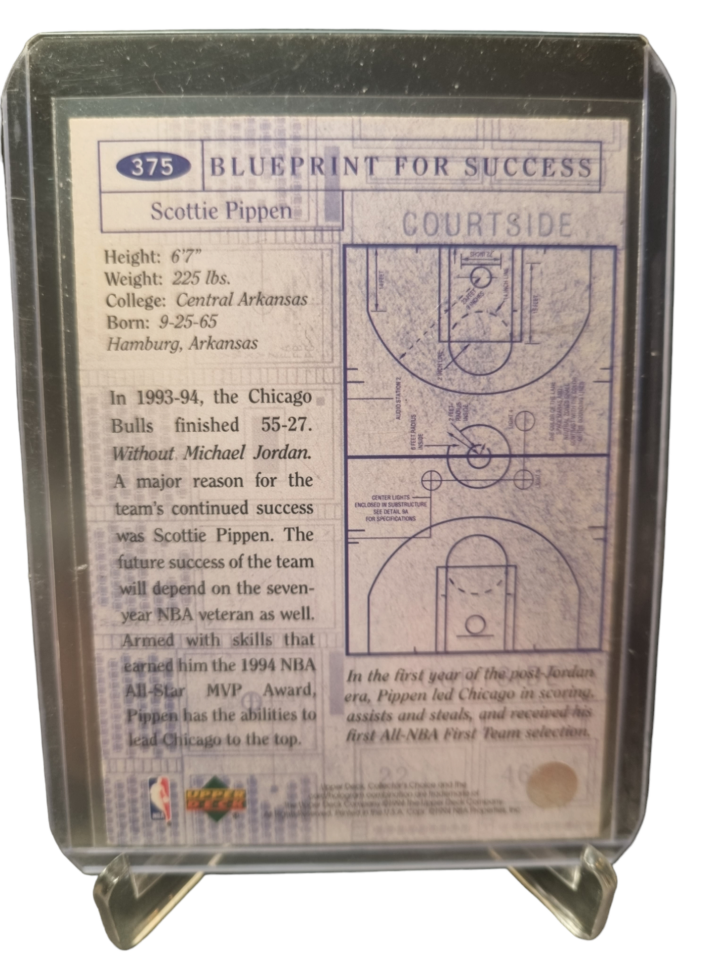 1994 Upper Deck #375 Scottie Pippen Blue Print