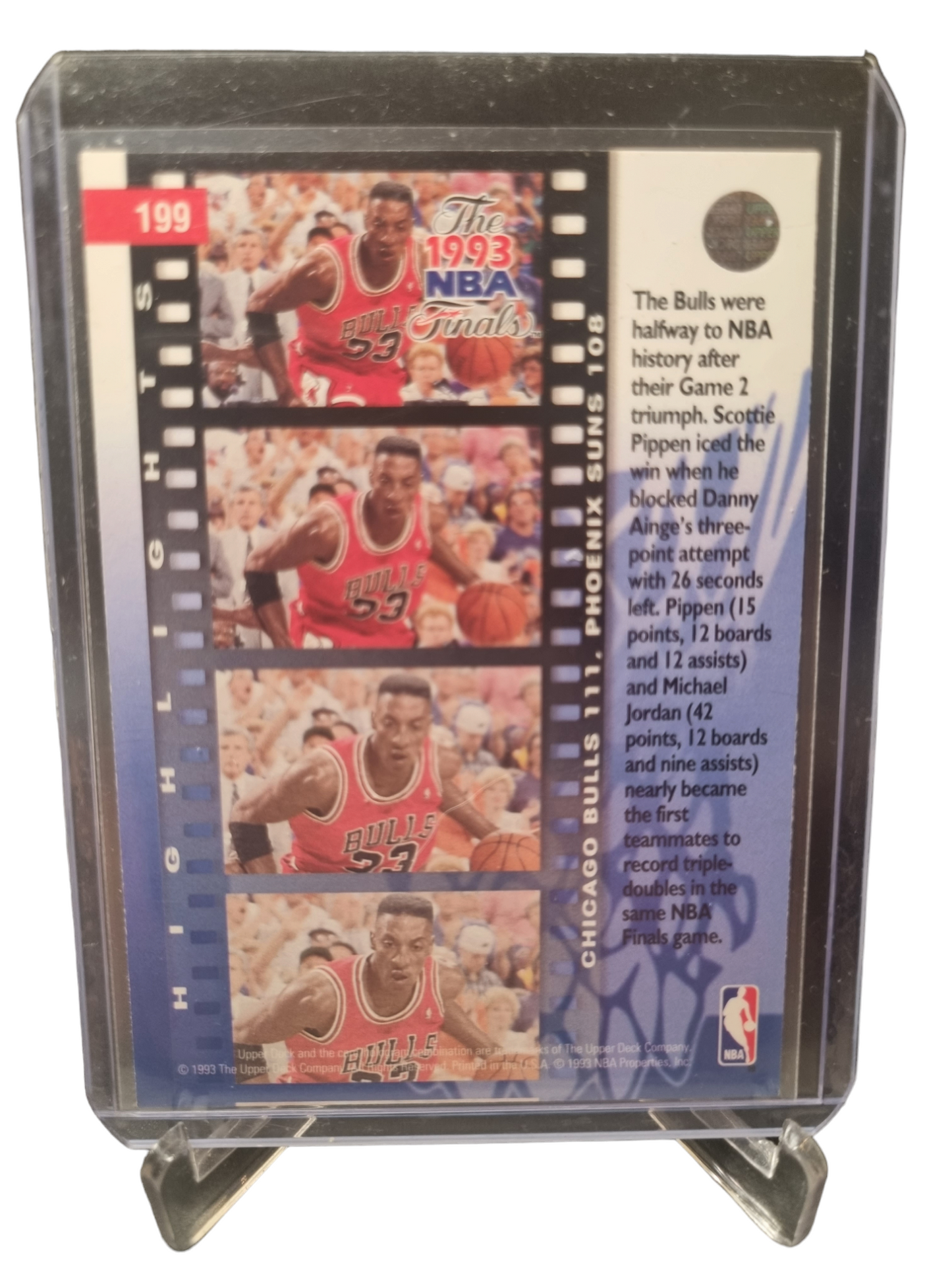 1993 Upper Deck #199 Scottie Pippen 1993 NBA Finals