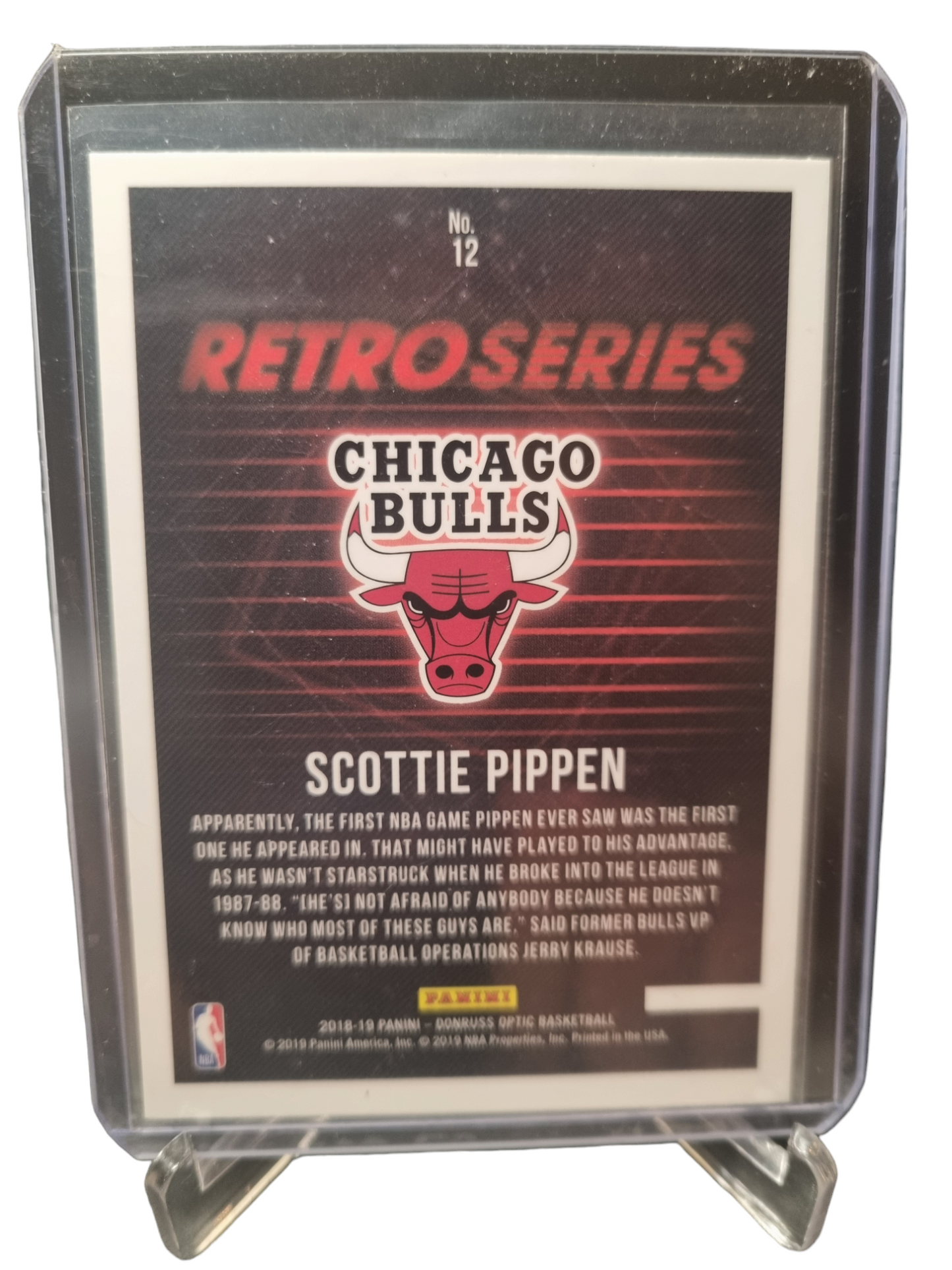 2018-19 Panini Donruss Optic #12 Scottie Pippen Retro Series