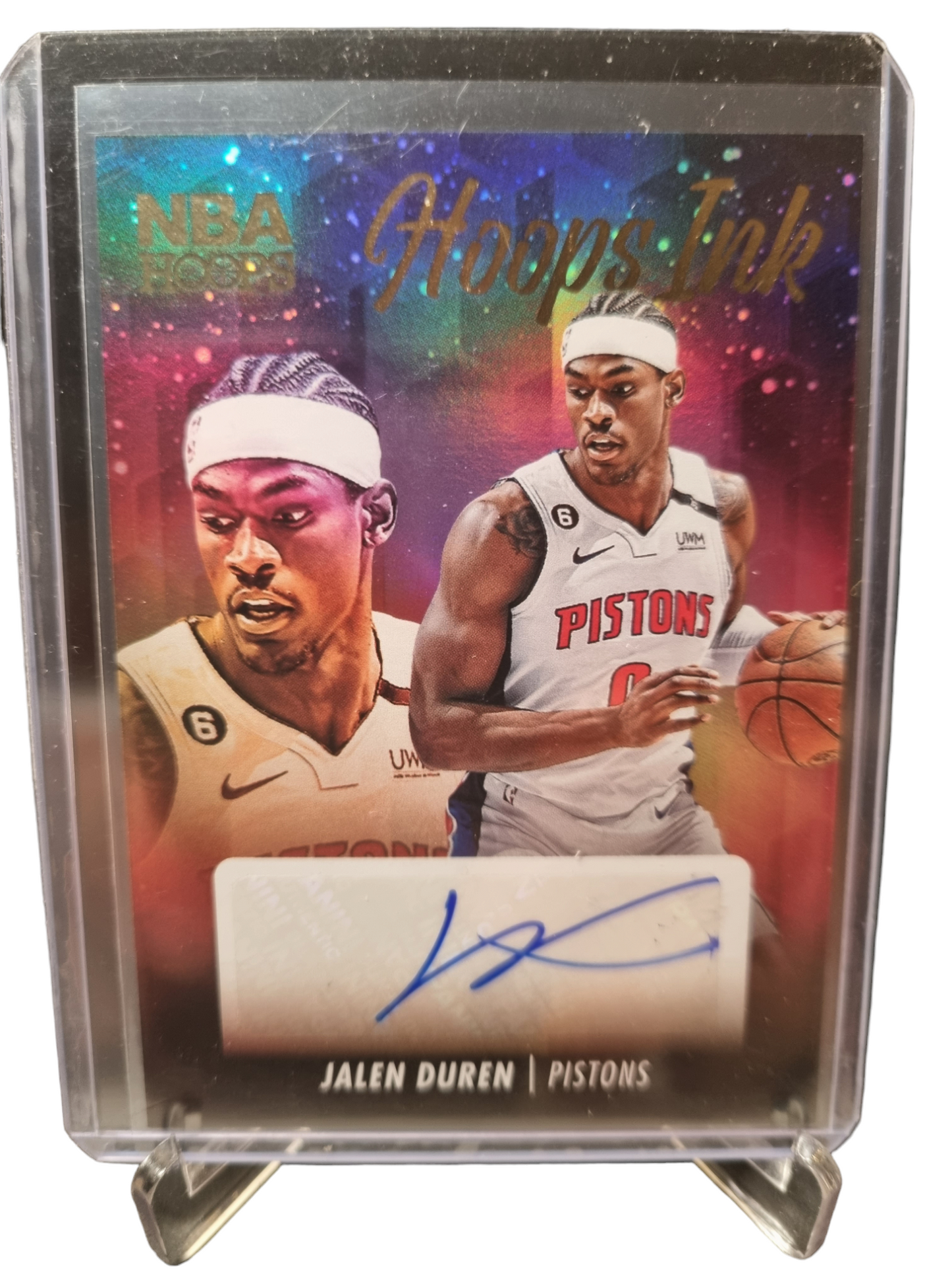 2023-24 Panini Hoops #HI-DUR Jalen Duren Hoops Ink Autograph