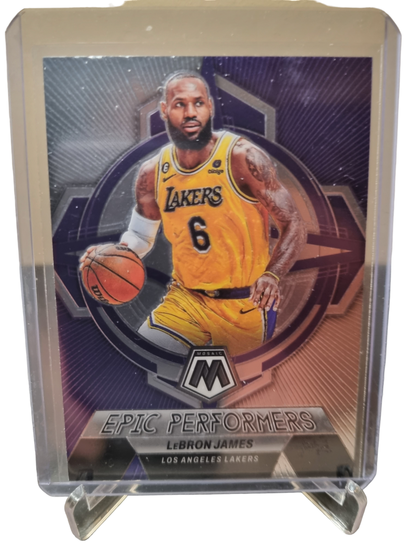 2022-23 Panini Mosaic #6 Lebron James Epic Performers