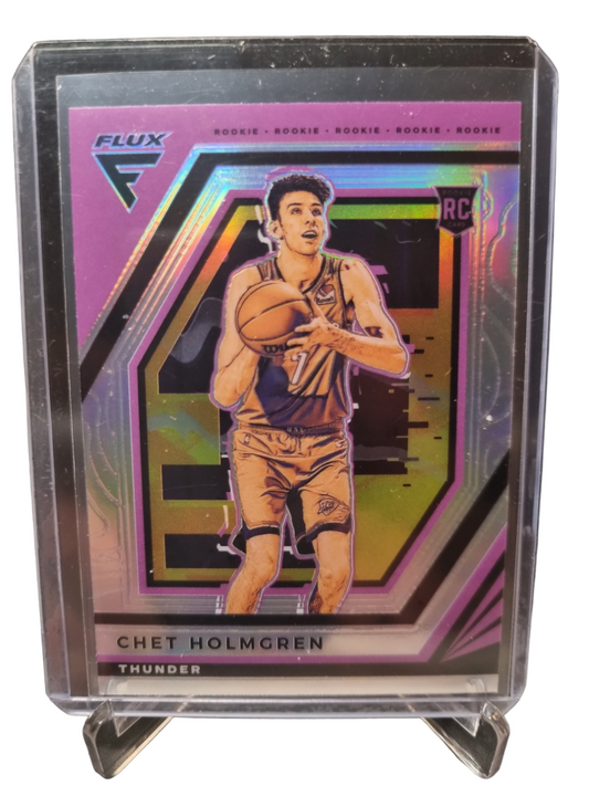 2022-23 Panini Flux #243 Chet Holmgren Rookie Card Silver Prizm