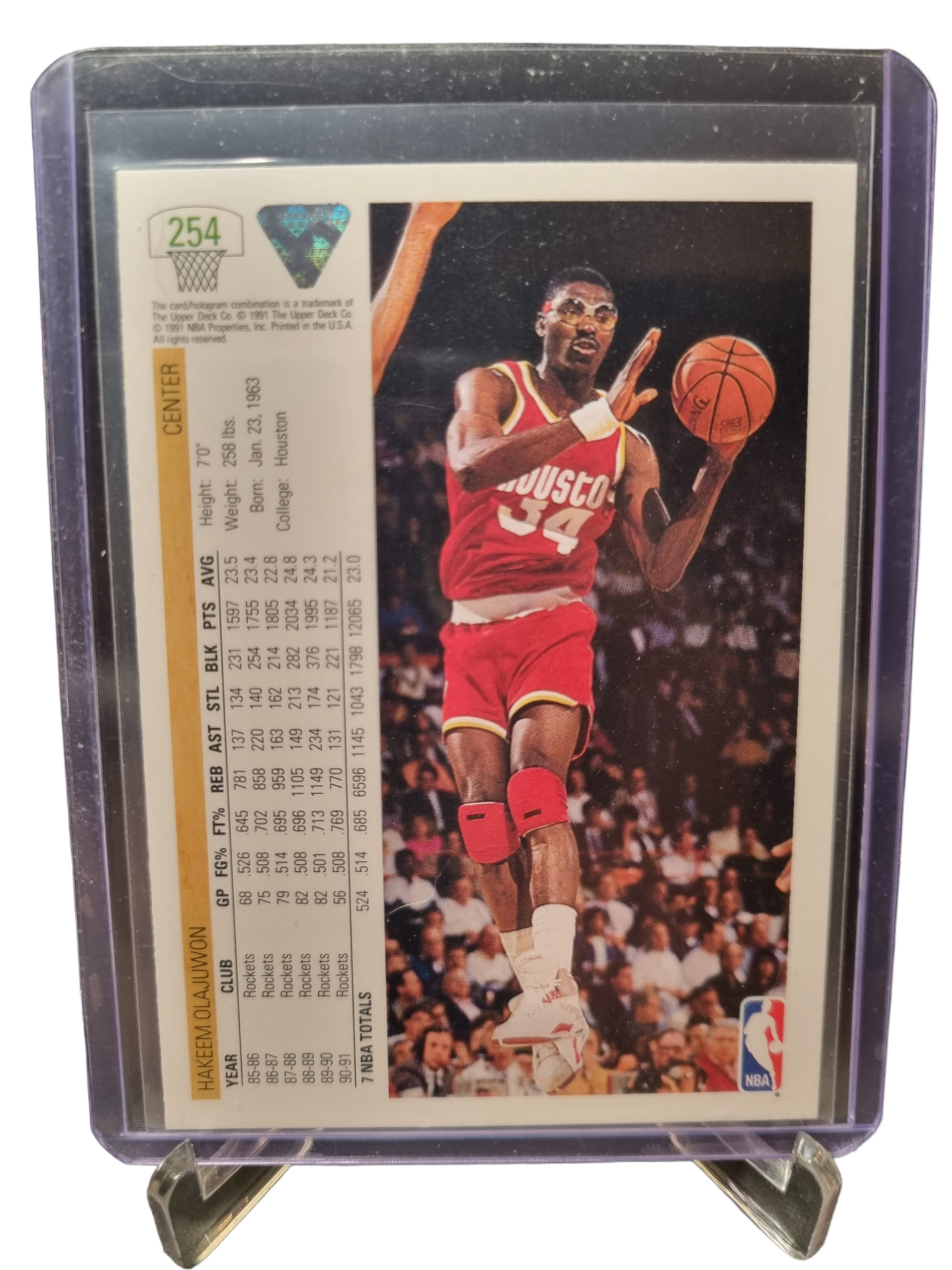 1991 Upper Deck #254 Hakeem Olajuwon