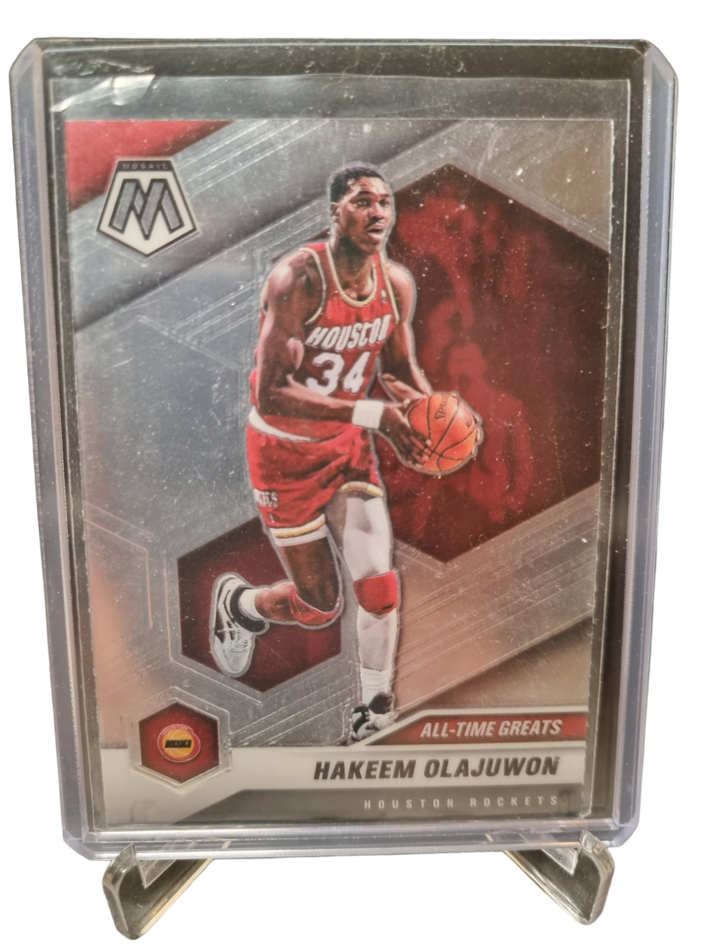 2020-21 Panini Mosaic #284 Hakeem Olajuwon All Time Greats