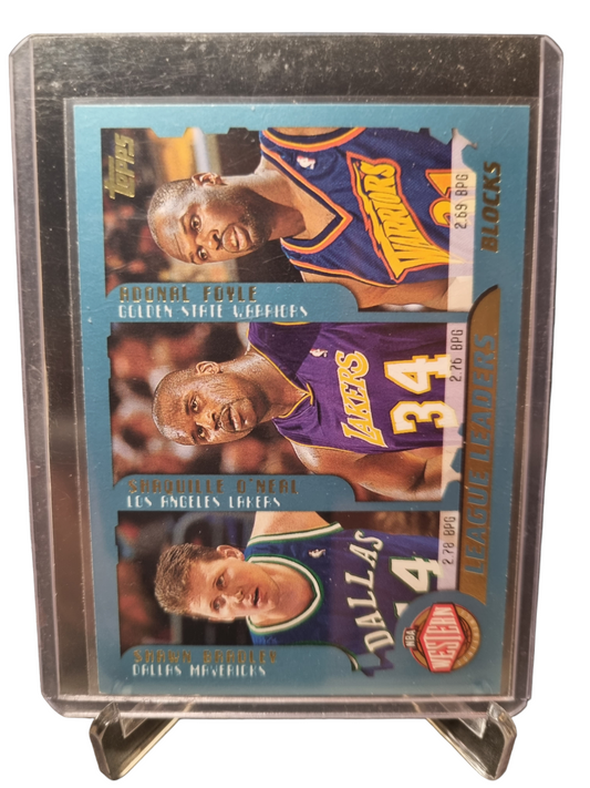 2001 Topps #219 Shaquille O'Neal League Leaders Blocks