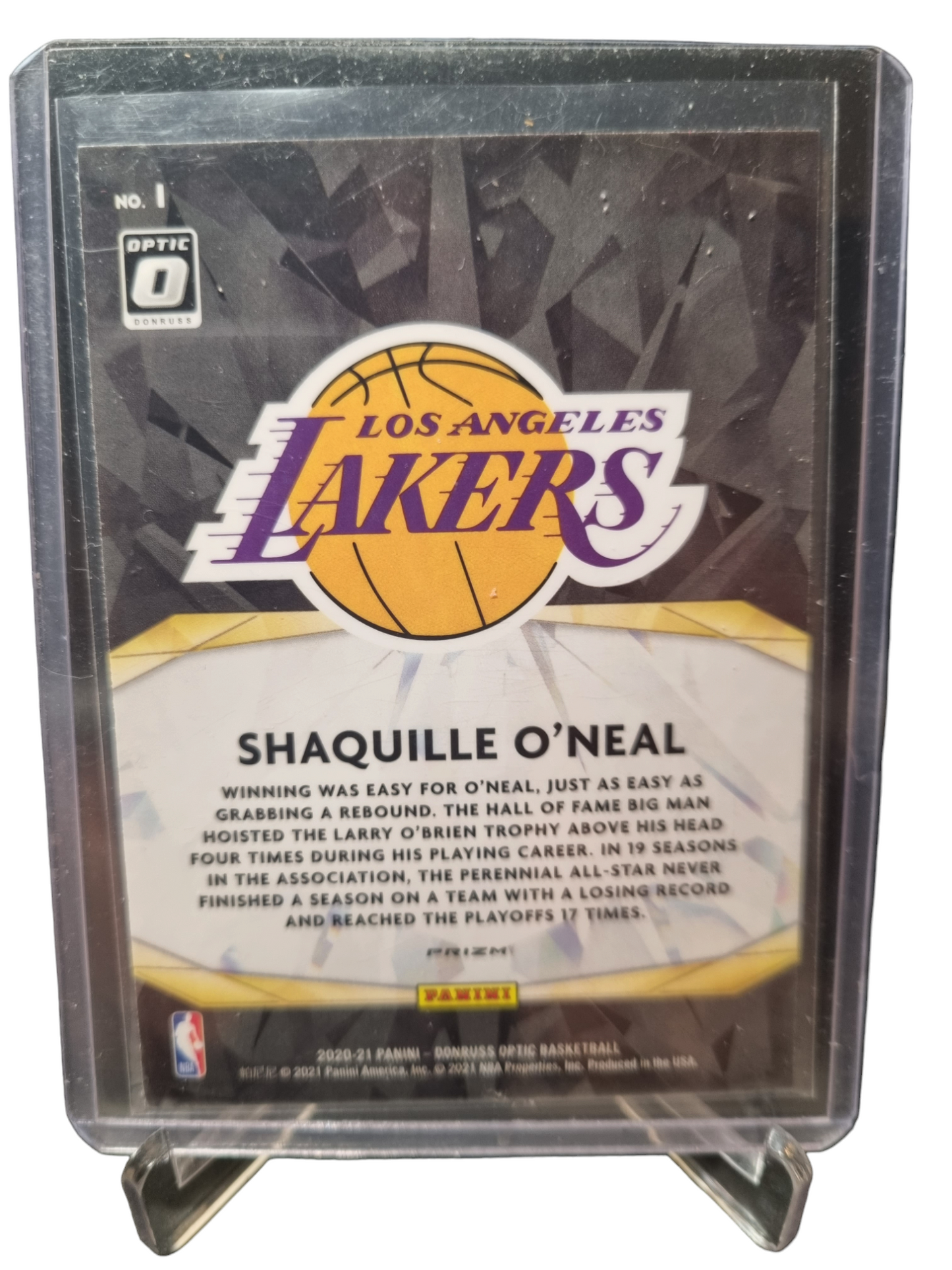 2020-21 Panini Donruss Optic #1 Shaquille O'Neal Winner Stays Silver