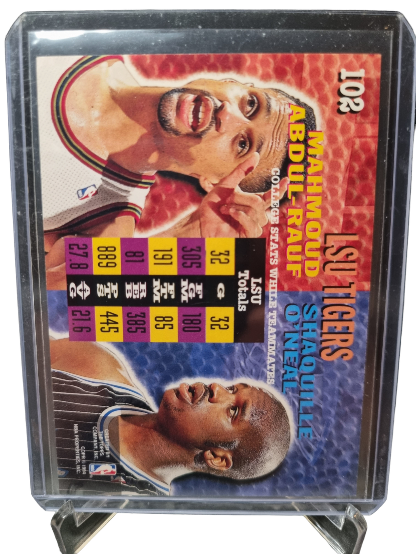 1994 Topps Stadium Club #102 Shaquille O'Neal College Team Mates