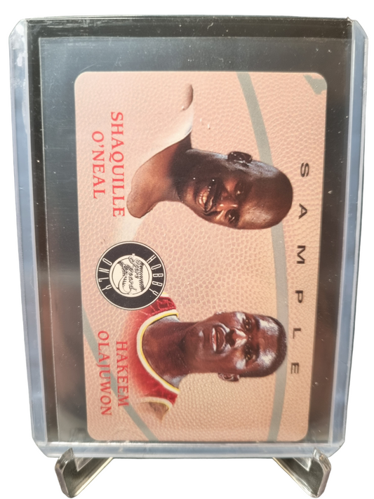 1995 Classic #914708 Shaquille O'Neal/Hakeem Olajuwon Sample Phone Card