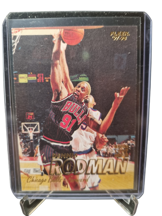 1997-98 Fleer #91 Dennis Rodman League Leader 1997