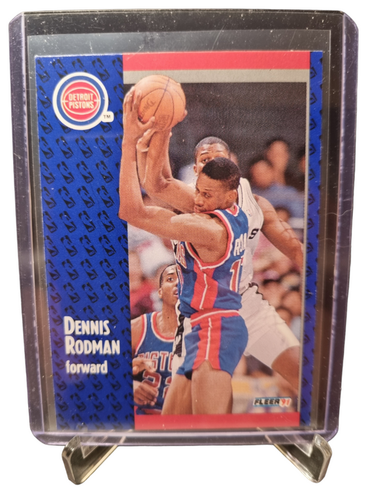 1991 Fleer #63 Dennis Rodman