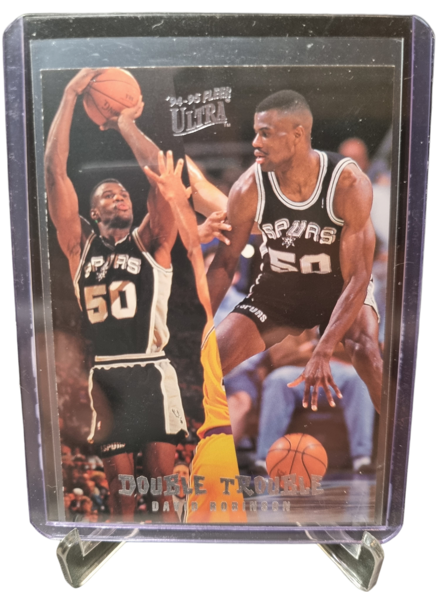 1994-95 Fleer #8 of 10 David Robinson Double Trouble