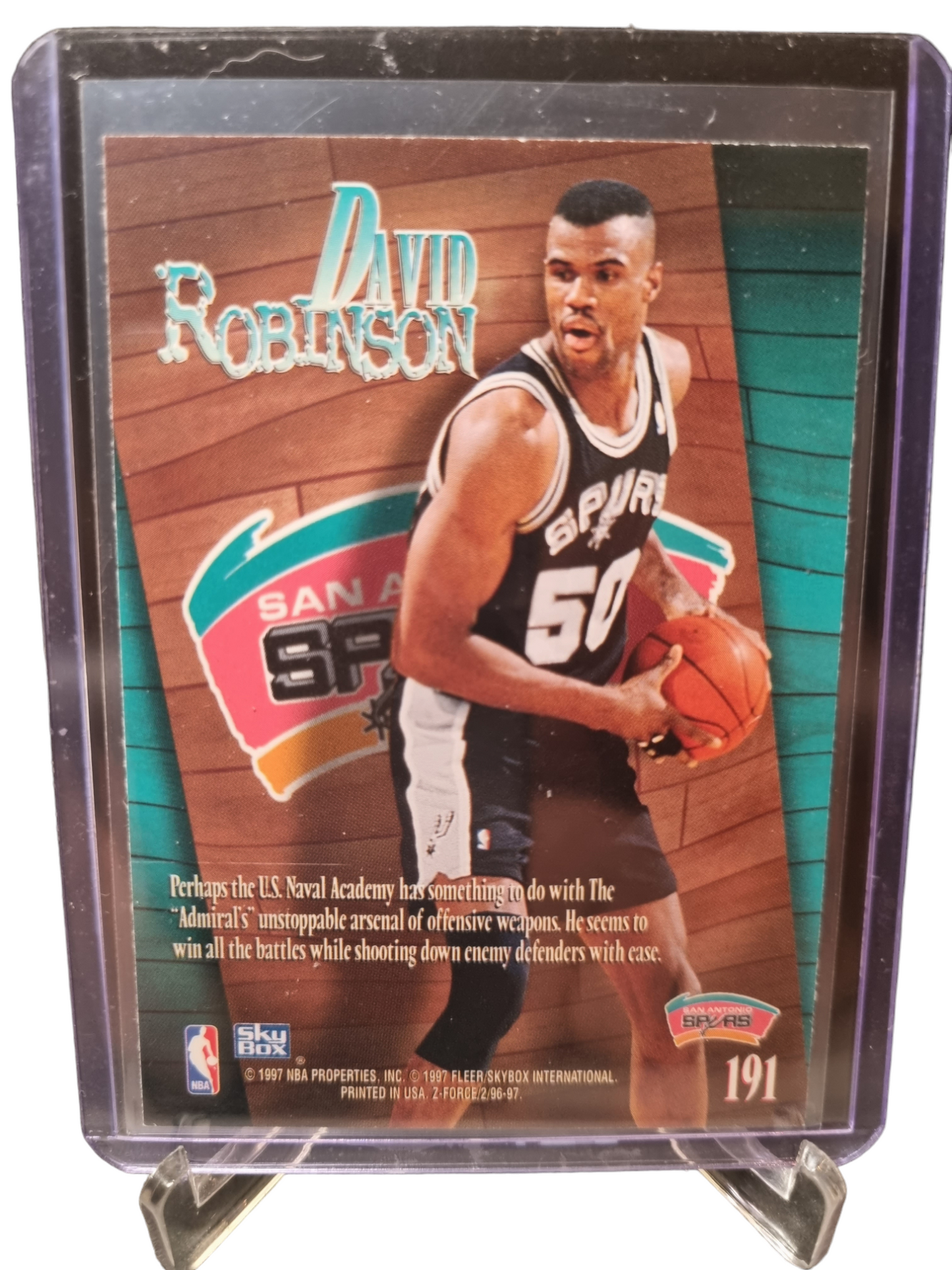 1997 Skybox #191 David Robinson Zupermen