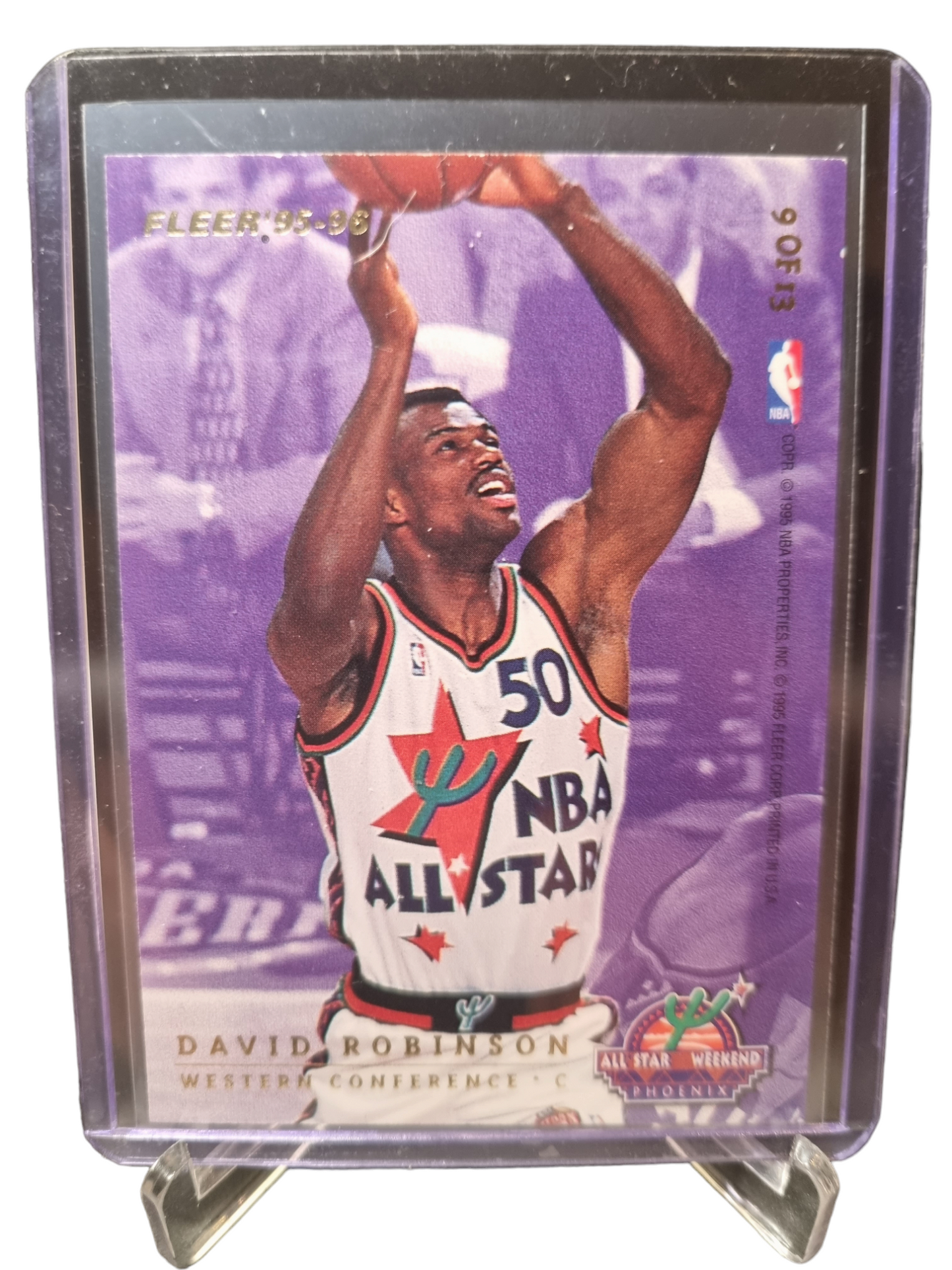 1995-96 Fleer #9 of 13 David Robinson/Patrick Ewing All-Star Weekend